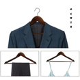 thumbnail image 4 of 10pcs Solid Wood Hangers with Grooves Vintage Hangers for Shirt Bra Coat, 4 of 5