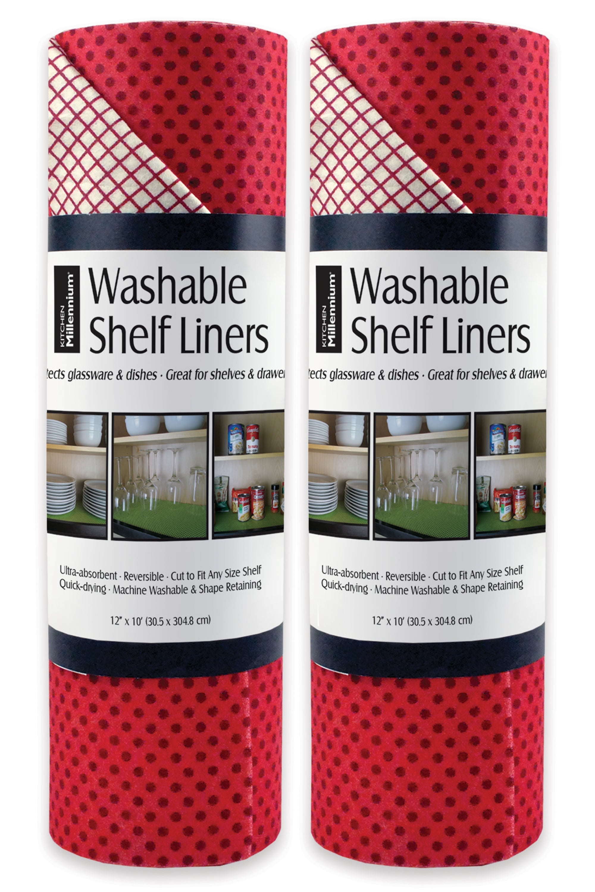 DII Non Adhesive Cut to Fit Machine Washable Shelf Liner Paper For