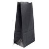JAM Paper Kraft Lunch Bags, X-Large, 6 1/4 x 3 13/16 x 12 1/2, Black, Bulk 500 Bags/Box