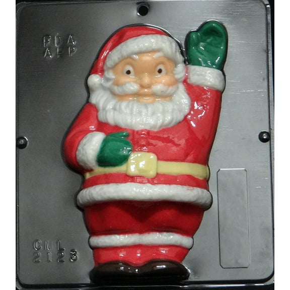 2123 Santa Claus Waving Chocolate Candy Mold