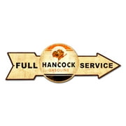 Full Service Hancock Gasoline Made in the USA with heavy gauge steel"