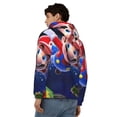 thumbnail image 5 of Saiise Mario Ac Mens Zip Up Hoodie Long Sleeve Full-zip Hooded Sweatshirt Pullover With Kangaroo Pocket S-3XL, 5 of 6