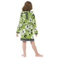 thumbnail image 7 of FORMRS Niños Bathrobe Unisex Hooded Robe Soft Plush Pajamas Sleepwear, Size 10-12T, Retro Floral, 7 of 7