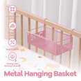 thumbnail image 6 of Multifunctional Hanging Storage Rack Metal Basket for Bedside Bunk Bed Dormitory and Office Use, 6 of 6
