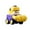 Yellow, variant on Feltree Dinosaur Face Changing Press & Go Engineering Car with Whistle - Interactive Puzzle Toy for Kids