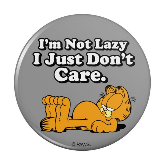 Garfield I'm Not Lazy Pinback Button Pin