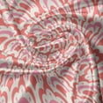 thumbnail image 5 of Ambesonne 1970s Valance Pack of 2, Retro Style Floral Elements, 42"X18", Pale Pink Coral Ivory, 5 of 5