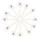 thumbnail image 1 of 12 Piezas Topper de Torta de Decoración Yotijar Accesorio para Pasteletensilios de Decoración Boda Fiestas Aversarios Fantasma 5.19x5cm Cupcake Picks, 1 of 9