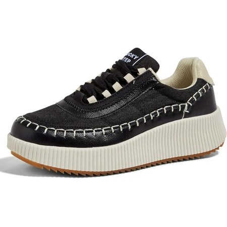 

Omagie Women s Platform Sneakers Rhinestone Fashion Chunky Casual Sparkly Retro Braided Walking Shoes