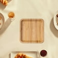 thumbnail image 5 of Solid Wood Snack and Fruit Tray - Natural Bamboo Material, Versatile Use for Parties and Gatherings, Sturdy Design with Smooth Finish, 5 of 7
