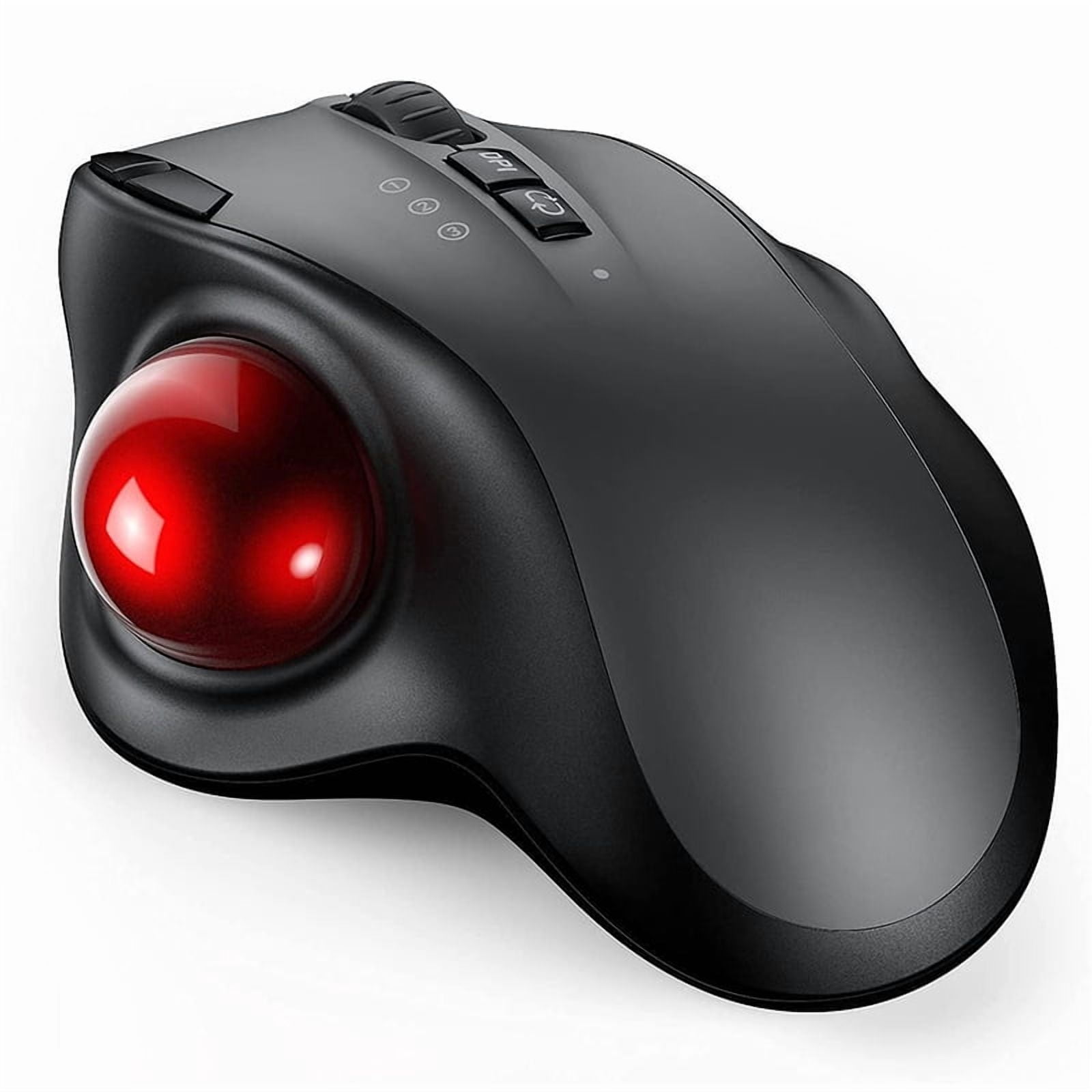 Trackball Wireless Mouse Rechargeable Bluetooth 2.4G USB Mouse Ergonomic Mice for Computer Android Windows 3 Adjustable DPI