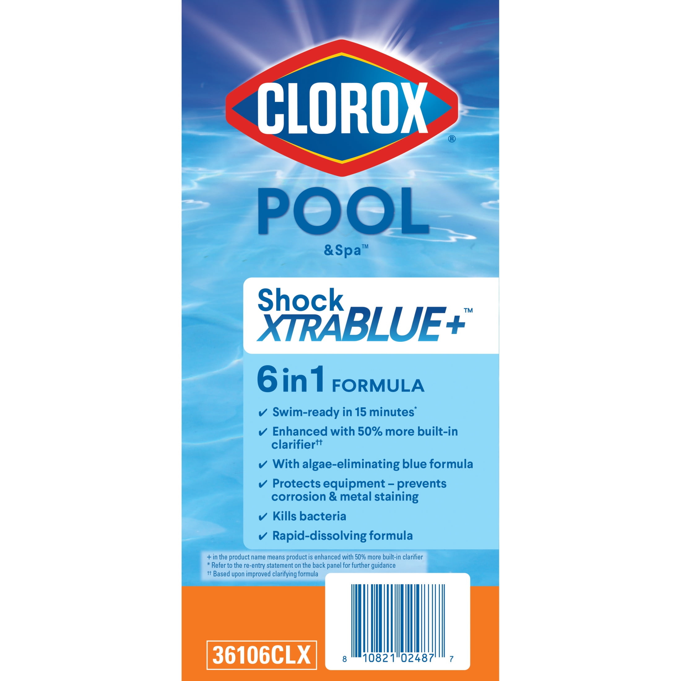 Clorox Pool&Spa 6pk Shock Xtrablue2