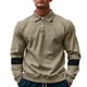 thumbnail image 1 of pstuiky camisas de manga larga para hombre, Top de manga larga con cuello y hebilla para hombre Tops de hombre m, 1 of 9