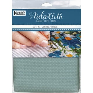 14 Count Aida Cloth 60 Wide Light Blue by the Half Yard Cross Stitch Fabric  -  Israel