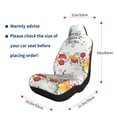 thumbnail image 3 of Uemuo Home Sweet Home Floral Pattern Car Seat Covers for Front Seats Waterproof Seat Covers for Cars, Universal Auto Front Seats Protector Fits for Car-, 3 of 6