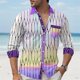 thumbnail image 1 of Camisa nueva de moda casual con bolsillo multicolor para hombre, camisa elegante de lujo para exteriores, cómoda para hombre, talla grande, 1 of 6