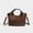 Coffee, variant on Alikpop Vintage Woven Tote Bag Detachable Strap Multi Ways Shoulder Crossbody Handbag For Women Black Gray