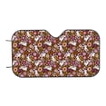thumbnail image 7 of Picia Flower Bunny Curved Windshield Sunshade Accordion Folding Style Auto Shade for Car Truck SUV Van Blocks UV Ray Sun Visor Protector -Medium, 7 of 7