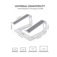 thumbnail image 3 of Soporte para computadora portátil Soporte para computadora con enfriamiento de Aluminio, Puede arreglar la Placa de elevación extraíble para computadora portátil, Base de Metal (Plata), 3 of 5