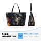 thumbnail image 4 of Fotbe Colorful Floral Black Dog Bolsa de Viaje para Playa - Resistente al Agua, Bolsa Tote de Gran Capacidad y Ligera con 7 Bolsillos para Mujeres y Hombres, 4 of 7