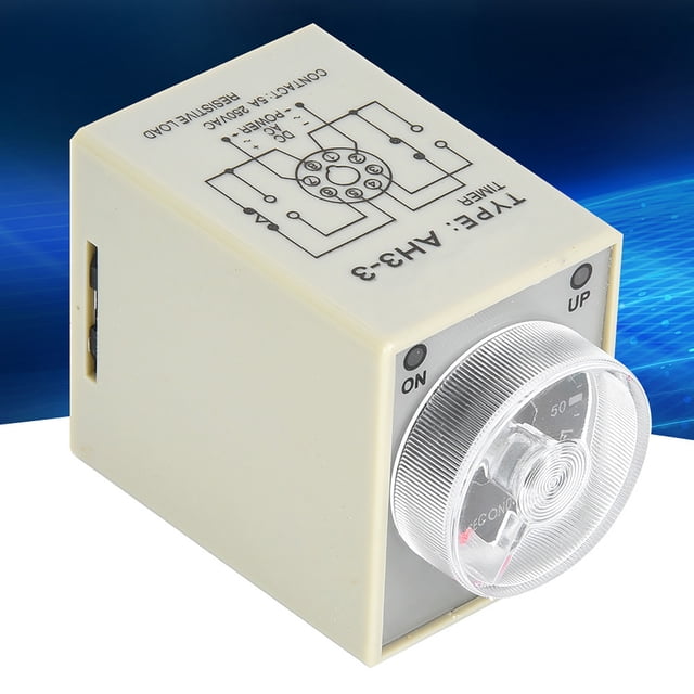 Relé temporizador electrónico BuyWeek 8 contactos AA acabado de lujo