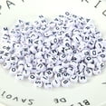 thumbnail image 3 of SunSunrise 100Pcs English Alphabet Letter Beads DIY Bracelet Necklace Jewelry Accessories, 3 of 4