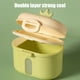 thumbnail image 4 of Contenedor de almacenamiento de leche en polvo de doble capa | Dispensador Sellado Portátil | Tarro a prueba de fugas, a prueba de humedad, compartimentado | Capacidad de 400ml, Cuchara de 5g,, 4 of 6