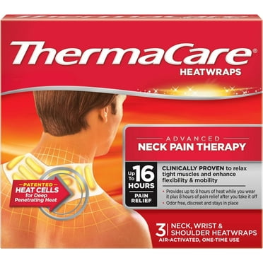 ThermaCare Air-Activated Heatwraps, Neck, Wrist & Shoulder, 3 HeatWraps (Pack of 7)