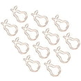 thumbnail image 3 of 12 clips profesionales con forma de pera para organizar documentos (oro rosa), 3 of 14