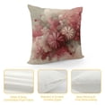 thumbnail image 4 of COMIO Spring Floral Pillow Covers Pink Purple Hydrangea Flowers Butterfly Decorative Throw Pillow Covers Outdoor Summer Decorations Farmhouse Decor for Sofa Couch Bedroom, 4 of 5