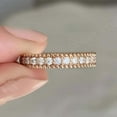thumbnail image 2 of DBESTSTUDIOS Yellow Gold Ring, Minimalist Ring, Cubic Zirconia, 4mm Rose Gold Ring for Women, Stacking Ring, Friendship Ring, Rose Gold Band, 2 of 4