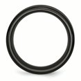 thumbnail image 2 of Titanium Black Ti Polished Concave 9mm Band Ring 11 Size, 2 of 6