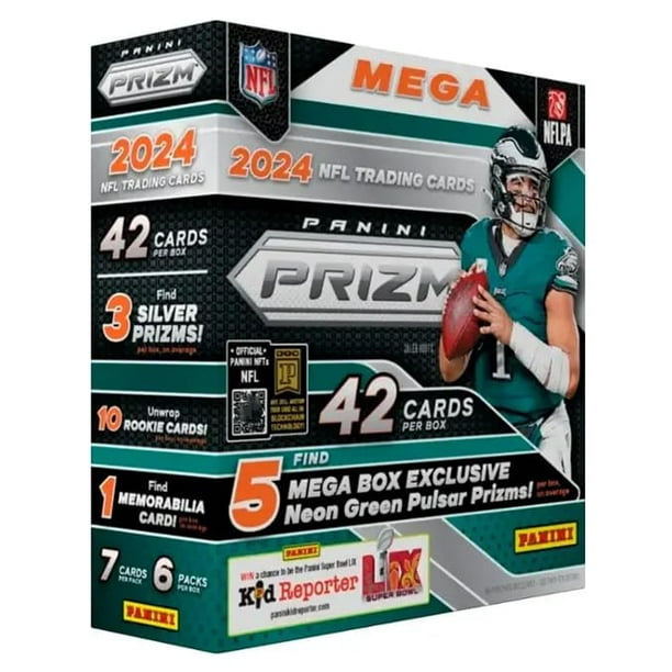 Tarjeta coleccionable Panini Prizm Football 2024 Mega Box | Bodega ...