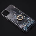 thumbnail image 5 of Kaleidio Case For iPhone 12 Pro Max (6.7") [Waterfall Quicksand] TPU Slim Gel [Ring Stand] Hybrid Skin Cover [Liquid Glitter Black], 5 of 5