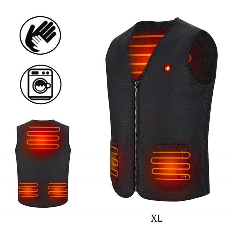 Camping Etc. Electric Heated Vest,Lightweight Heated Vest for Men and Women,USB Charging Heating Hiking 3 Stalls Adjustable Temperature Hunting Suitable for Outdoor Skiing 