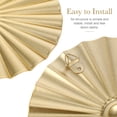 thumbnail image 6 of Houderco 4Pcs Metal Disc Wall Art Golden Irregular Circle Modern Style Home Office Decor 9.6X9.6X0.08in, 6 of 8
