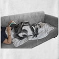 thumbnail image 6 of Animal Soft Flannel Fleece Throw Blanket, Sketchy Style Monkey on a Branch Exotic Creature in Jungle Hand Drawn Illustration, Cozy Plush for Indoor and Outdoor Use, 60" x 80", Dimgrey, by Ambesonne, 6 of 6