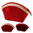 thumbnail image 6 of Hariumiu Jewelry Bag Portable Red Velvet Zipper Small Coins Holder Ring Bracelet Necklace Earrings Dumpling Pouch Home Supplies, 6 of 8