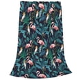 thumbnail image 2 of Pofeuu Flamingos And Birds Print Ultra-Soft Micro Fleece Blanket,for Bed Or Sofa,All Season Throw Blankets Flannel Blanket-80"x60", 2 of 7