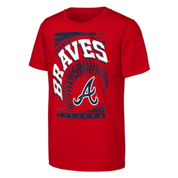 Youth Outerstuff  Red Atlanta Braves Speed Pitch T-Shirt
