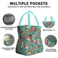 thumbnail image 3 of BoxerDog and Floral Drawstring Lunch Bag Women - Drawstring Lunch Bag Insulated for Work Office - Stain-Resistant Large Lunchbags for Women with Multi-Pockets, 3 of 6