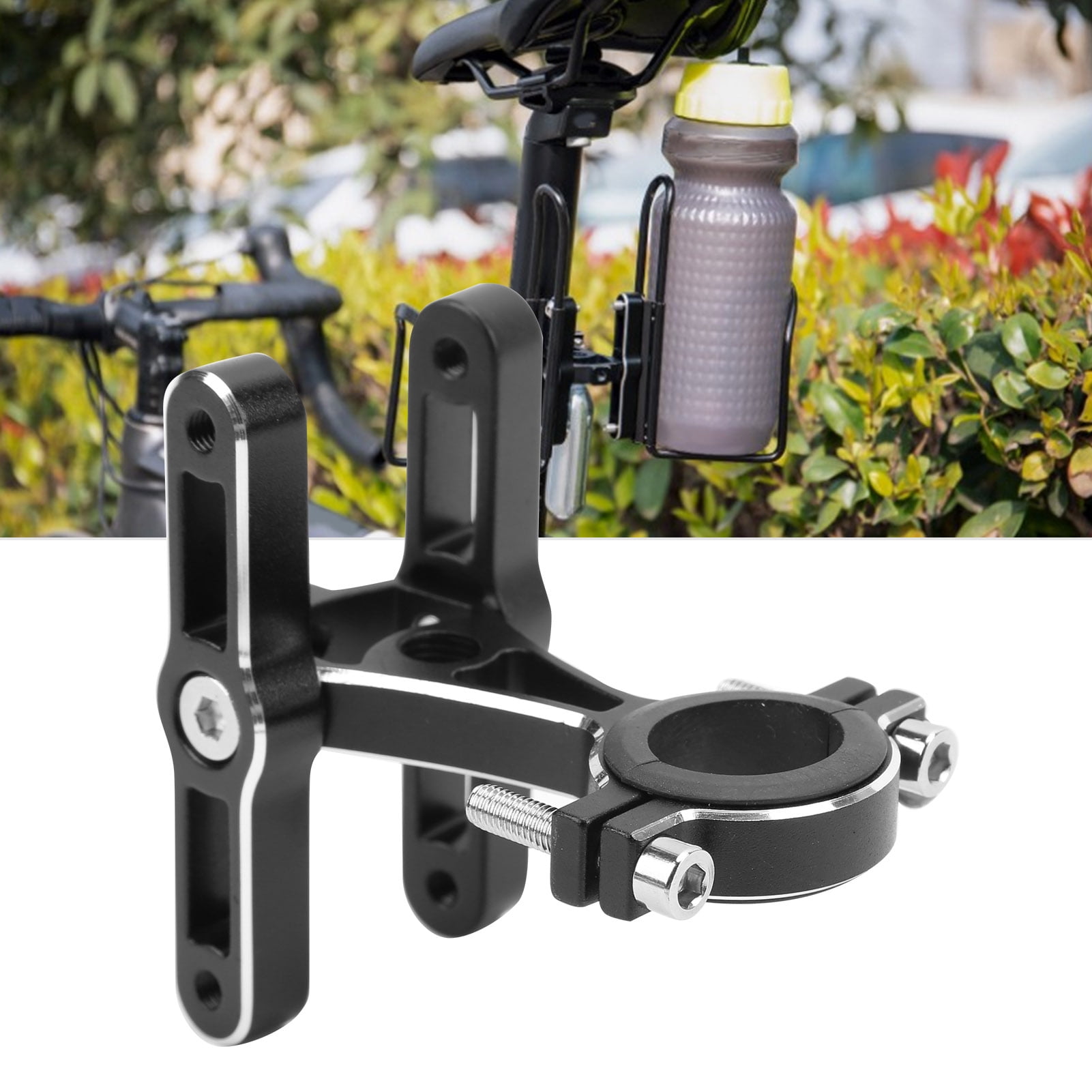 ESTINK Bike Seat Post Bottle Cages Adapter,GIYO GY‑416 Bicycle Double