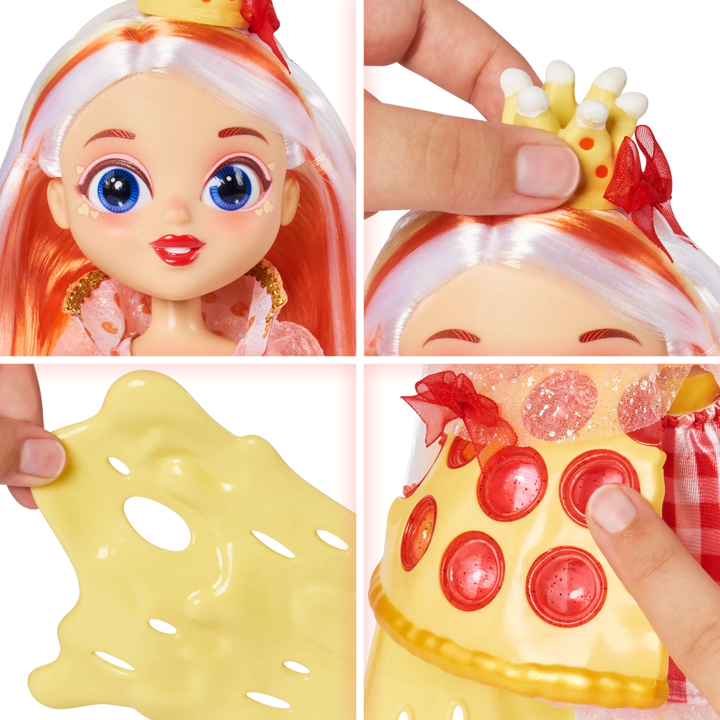 Fidgie Friends Pizza, 10.5inch Fairy Fashion Doll with Fidget Toy Features, Ages 6+