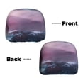 thumbnail image 6 of Naloa lighthouse Waves Torrential Rain Print 2 PCS Car All-Inclusive Headrest Cover,Seat Headrest Cover Headrest Cover Protector for Most Car Models, 6 of 7
