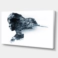 thumbnail image 2 of Woman Portrait Double Exposure - Portrait Canvas Art Print, 2 of 4