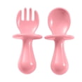thumbnail image 1 of Baby Spoons - Baby Forks - Baby Spoons and Forks, Multicolor, Cutlery Set, BPA Free (1 Pack, Pink), 1 of 6