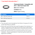 thumbnail image 2 of Thermostat Gasket - Compatible with 2015 - 2023 Ford Transit-250 2016 2017 2018 2019 2020 2021 2022, 2 of 2