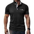 thumbnail image 2 of KyCheLot Mens Short Sleeve Golf Shirt Wicking Lapel Button Collar Summer Fashion Casual Tops, 2 of 7