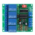 thumbnail image 1 of Module Relais 4ch Module Relais Auto-Verrouillable Module Relais K64 A-12V Module Relais 4ch Sensibilité Réglable Haut Niveau Bas Déclencheur Auto-Verrouillable Interrupteur, 1 of 8