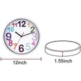 thumbnail image 4 of Reloj de pared CARELAND de 30 cm, silencioso, no hace tictac, funciona con pilas, 4 of 6